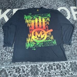 Vintage Y2K Miskeen Black LongSleeve T Shirt Men Sz 3XL Preowned